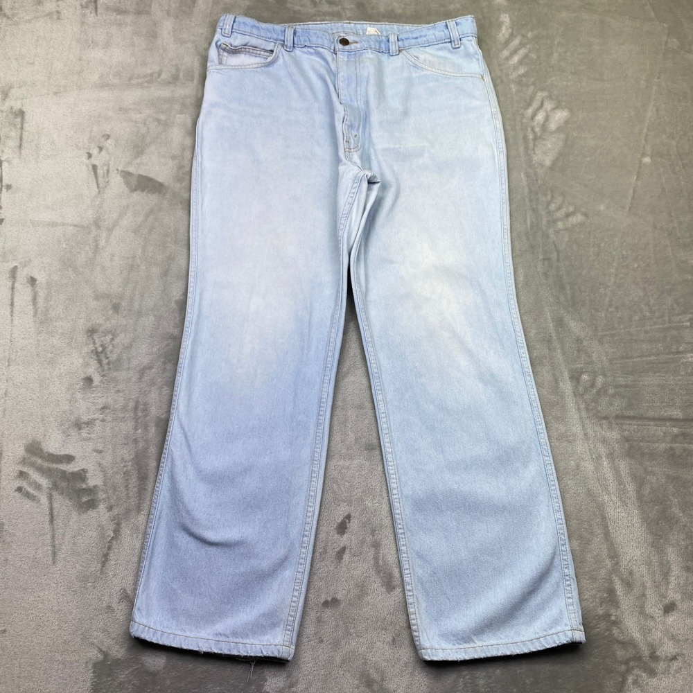 VTG Levi's‎ For Men Light Wash Denim Jeans Western Grunge Sz 38 Fits 35" 1989